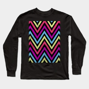 Native Neon Stripes Long Sleeve T-Shirt